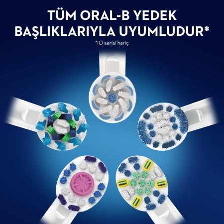 Oral-B D100 Vitality Cross Action Şarjlı Diş Fırçası - Siyah - Thumbnail