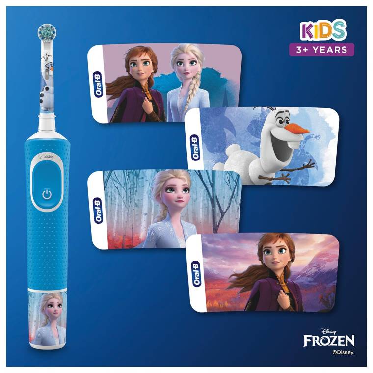 Oral-B D100 Vitality Frozen Özel Seri Çocuklar İçin Ekstra Yumuşak Şarj Edilebilir Diş Fırçası + Seyahat Kabı  - 10