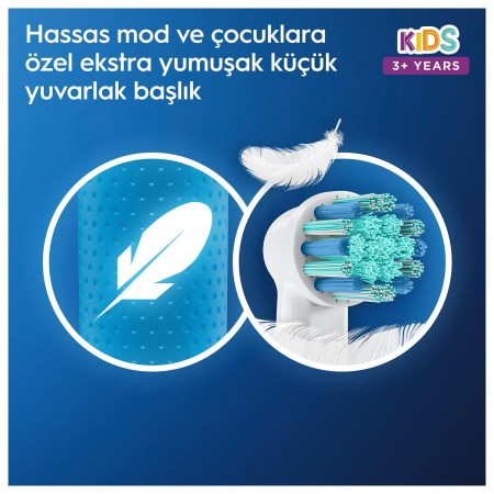 Oral-B D100 Vitality Frozen Özel Seri Çocuklar İçin Şarj Edilebilir Diş Fırçası - Thumbnail