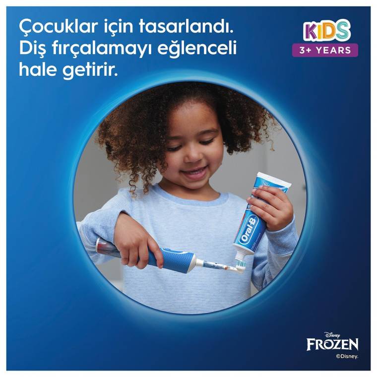 Oral-B D100 Vitality Frozen Özel Seri Çocuklar İçin Şarj Edilebilir Diş Fırçası - 3