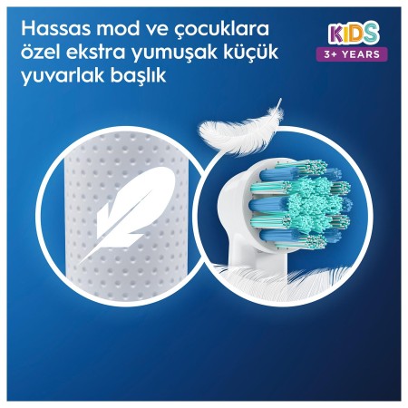 Oral-B D100 Vitality Lightyear Özel Seri Çocuklar İçin Ekstra Yumuşak Şarj Edilebilir Diş Fırçası - Thumbnail