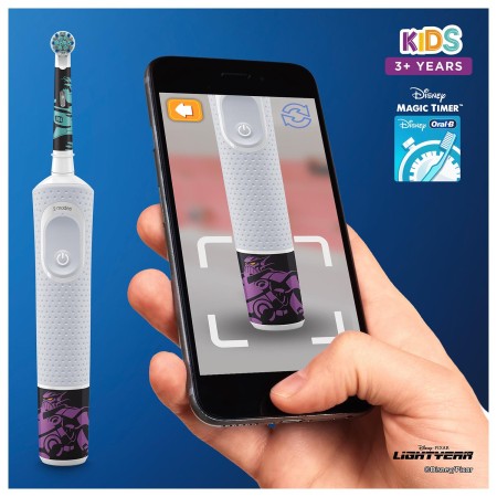 Oral-B D100 Vitality Lightyear Özel Seri Çocuklar İçin Ekstra Yumuşak Şarj Edilebilir Diş Fırçası - Thumbnail