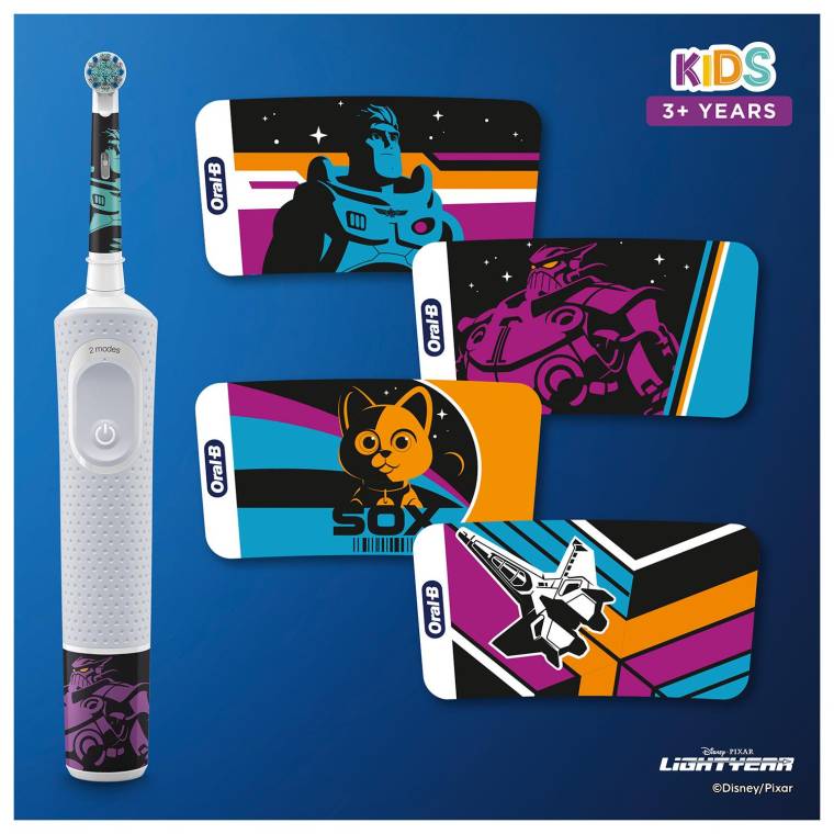 Oral-B D100 Vitality Lightyear Özel Seri Çocuklar İçin Ekstra Yumuşak Şarj Edilebilir Diş Fırçası - 11