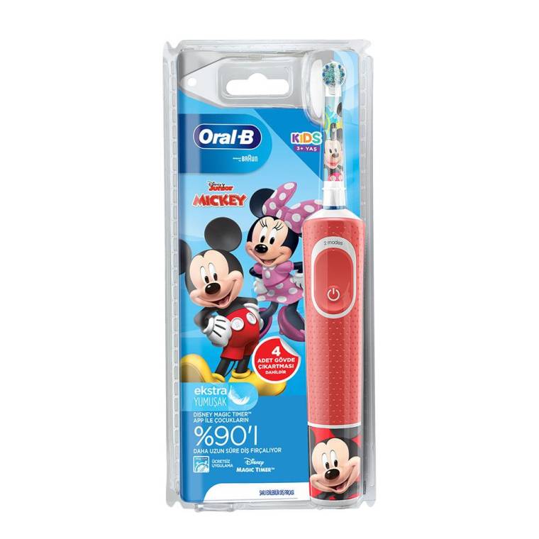 Oral-B D100 Vitality Mickey & Friends Özel Seri Çocuklar İçin Şarj Edilebilir Diş Fırçası - 10