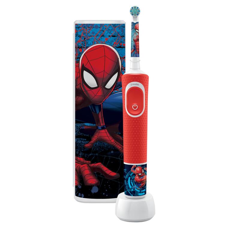 Oral-B D100 Vitality Spiderman Özel Seri Çocuklar İçin Ekstra Yumuşak Şarj Edilebilir Diş Fırçası + Seyahat Kabı  - 2
