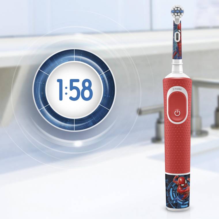 Oral-B D100 Vitality Spiderman Özel Seri Çocuklar İçin Şarj Edilebilir Diş Fırçası - 3