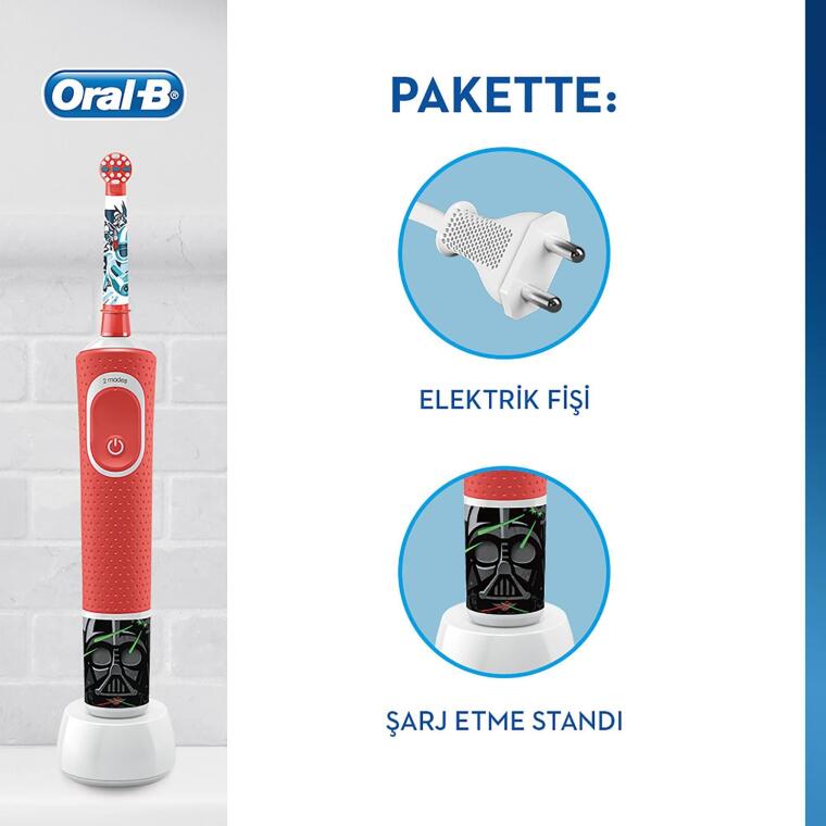 Oral-B D100 Vitality Star Wars Özel Seri Çocuklar İçin Şarj Edilebilir Diş Fırçası - 2