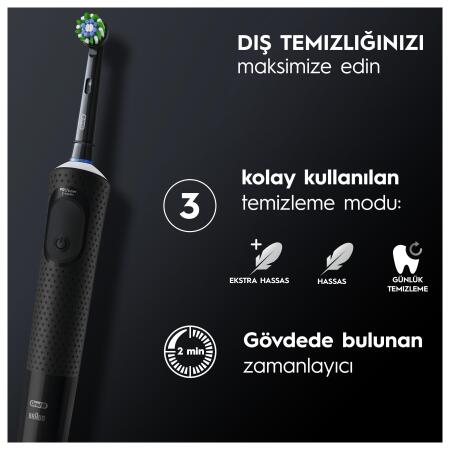 Oral-B D103 Clean Vitality Pro Cross Action Şarjlı Diş Fırçası - 5