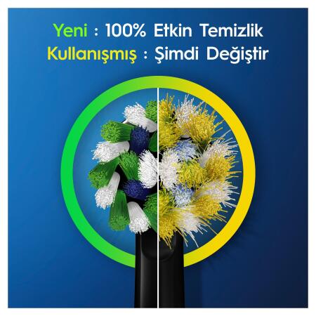 Oral-B D103 Vitality Pro Cross Action Şarjlı Diş Fırçası 2'li Avantaj Paketi - Siyah / Lila - 6