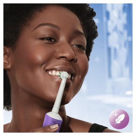 Oral-B D103 Vitality Pro Cross Action Şarjlı Diş Fırçası - Lila - Thumbnail