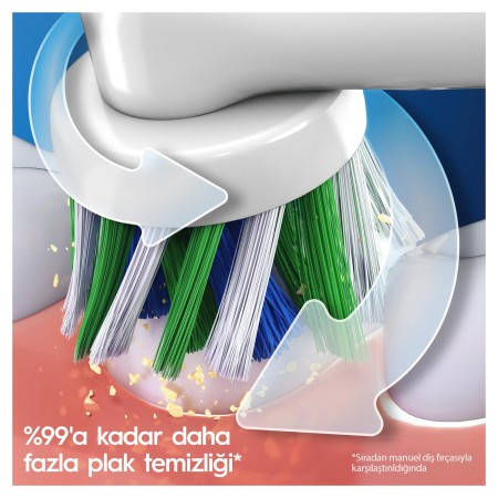 Oral-B D103 Vitality Pro Cross Action Şarjlı Diş Fırçası - Lila - Thumbnail