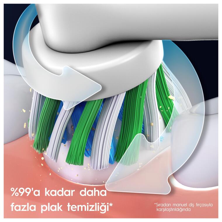 Oral-B D103 Vitality Pro Cross Action Şarjlı Diş Fırçası - Mavi - 3