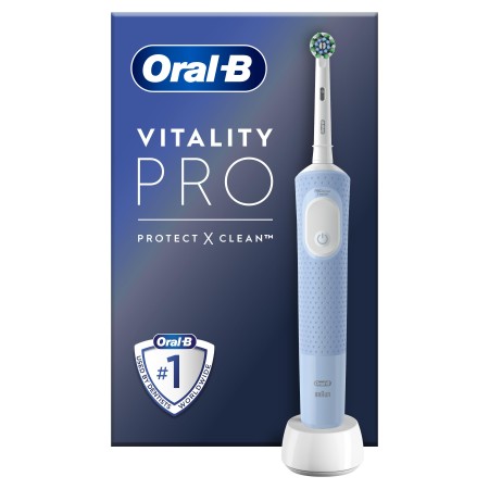 Oral-B - Oral-B D103 Vitality Pro Cross Action Şarjlı Diş Fırçası - Mavi
