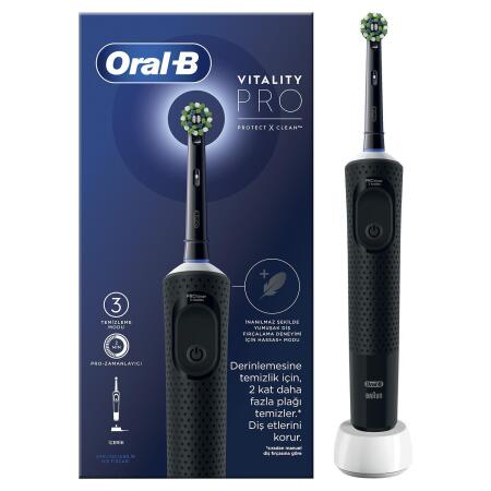 Oral-B D103 Vitality Pro Cross Action Şarjlı Diş Fırçası - Siyah