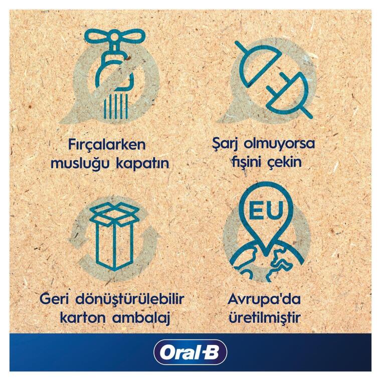 Oral-B D103 Vitality Pro Cross Action Şarjlı Diş Fırçası - Siyah - 6