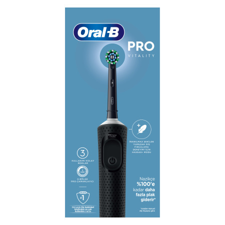 Oral-B D103 Vitality Pro Cross Action Şarjlı Diş Fırçası - Siyah - 9