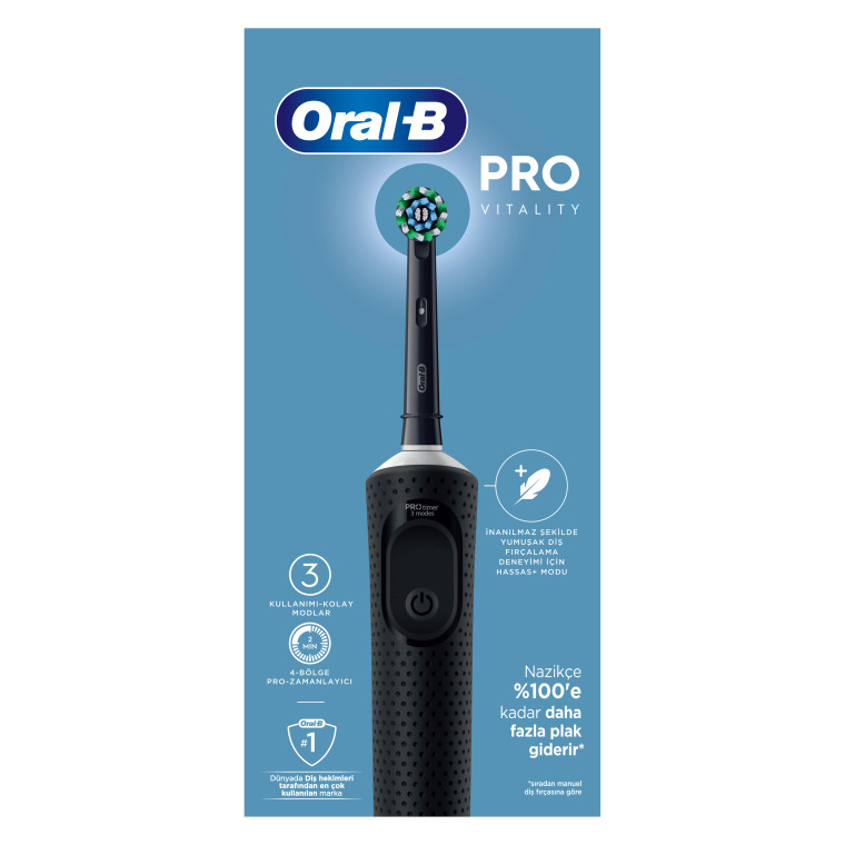 Oral-B D103 Vitality Pro Cross Action Şarjlı Diş Fırçası - Siyah - 9
