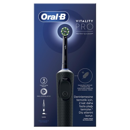 Oral-B D103 Vitality Pro Cross Action Şarjlı Diş Fırçası - Siyah - Thumbnail
