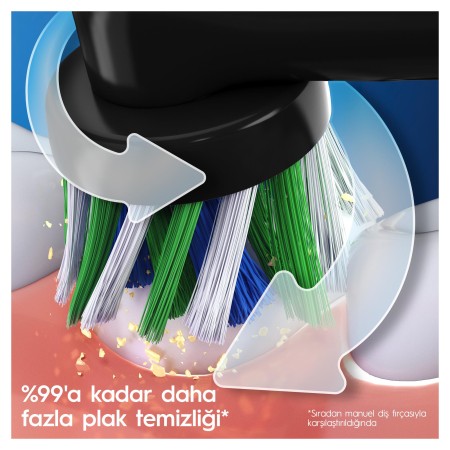 Oral-B D103 Vitality Pro Protect x Clean Şarjlı Diş Fırçası - Siyah - Thumbnail