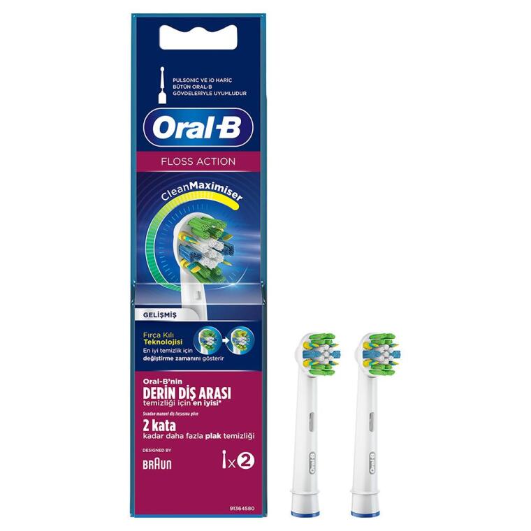 Oral-B Floss Action 2'li Diş Fırçası Yedek Başlığı EB25 - 1