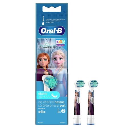 Oral-B Frozen Çocuklar İçin 2'li Diş Fırçası Yedek Başlığı EB10 - Thumbnail