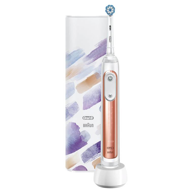Oral-B Genius X AI Art of Brushing Rose Gold Şarj Edilebilir Diş Fırçası + Seyahat Kabı - 2