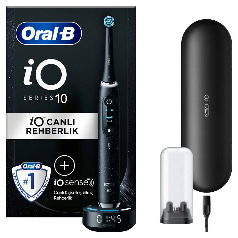 Oral-B iO 10 Şarjlı Diş Fırçası - Kozmik Siyah - 1