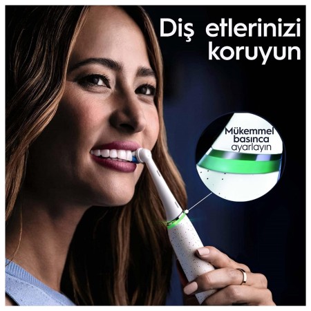 Oral-B iO10 Stardust White Şarjlı/Elektrikli Diş Fırçası, 1 Fırça Başlığı, Hızlı Manyetik Şarj Cihazı, Uzun Ömürlü Pil, Şarj Eden Seyahat Kabı - 9