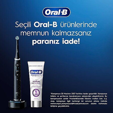 Oral-B iO10 Stardust White Şarjlı/Elektrikli Diş Fırçası, 1 Fırça Başlığı, Hızlı Manyetik Şarj Cihazı, Uzun Ömürlü Pil, Şarj Eden Seyahat Kabı - 2
