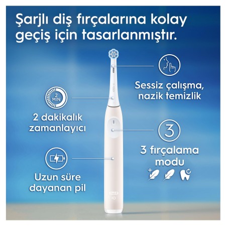 Oral-B iO 2 Şarjlı Diş Fırçası - Pembe - 5