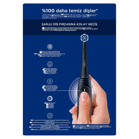 Oral-B iO 2 Şarjlı Diş Fırçası Seti 2'li - Siyah / Yeşil - 9