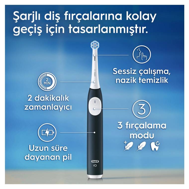 Oral-B iO 2 Şarjlı Diş Fırçası - Yeşil, Seyahat Kabı ile - 6