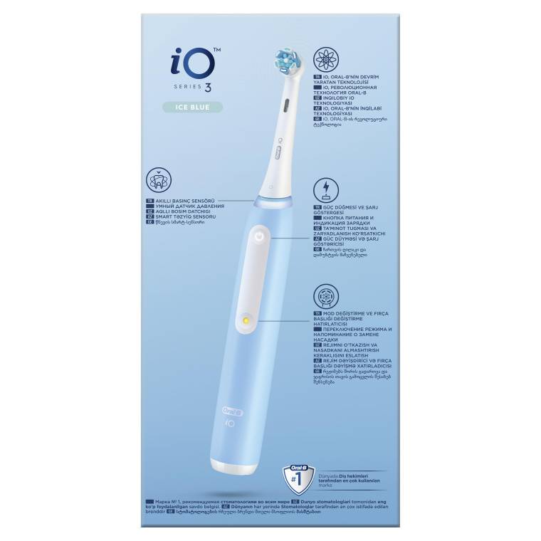 Oral-B iO 3 Şarjlı Diş Fırçası - Mavi - 9
