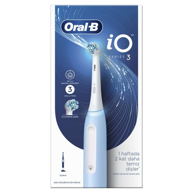 Oral-B iO 3 Şarjlı Diş Fırçası - Mavi - 9