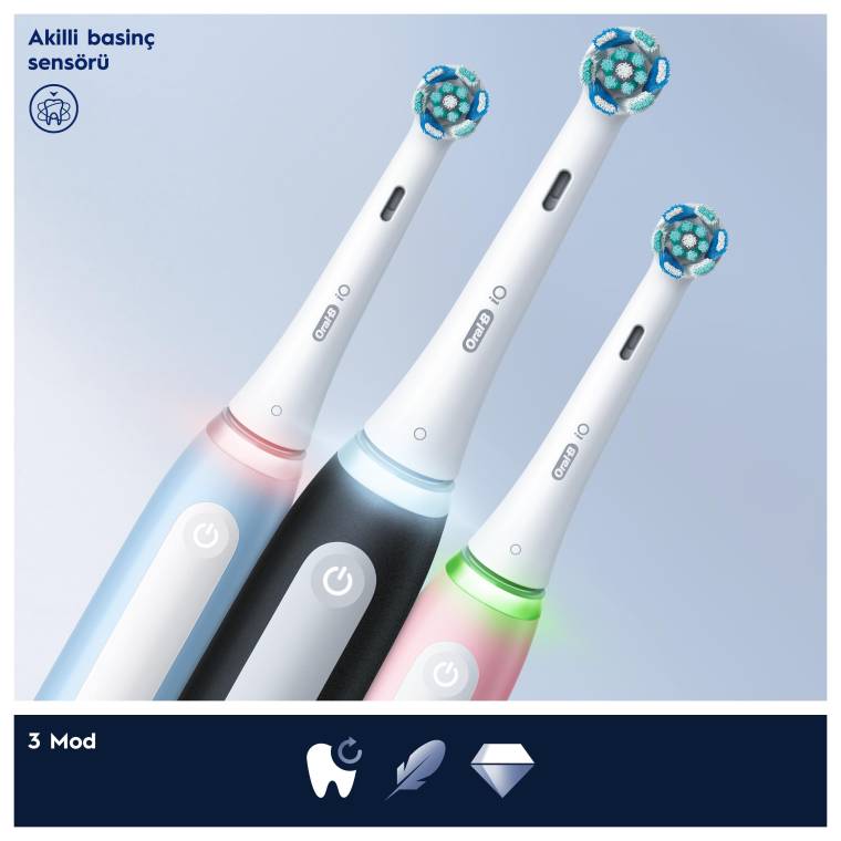 Oral-B iO 3 Şarjlı Diş Fırçası - Pembe - 5