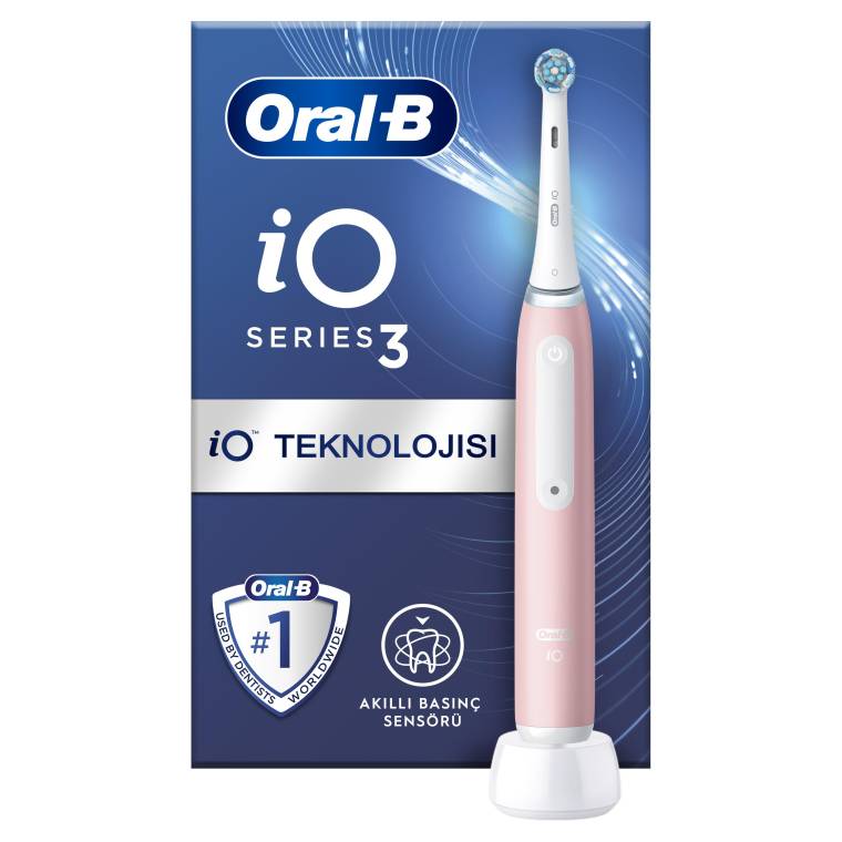 Oral-B iO 3 Şarjlı Diş Fırçası - Pembe - 1