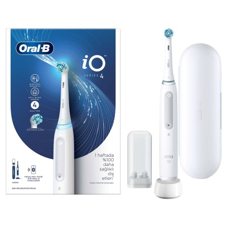 Oral-B iO 4 Şarjlı Diş Fırçası - Beyaz - Thumbnail
