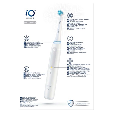 Oral-B iO 4 Şarjlı Diş Fırçası - Beyaz - Thumbnail
