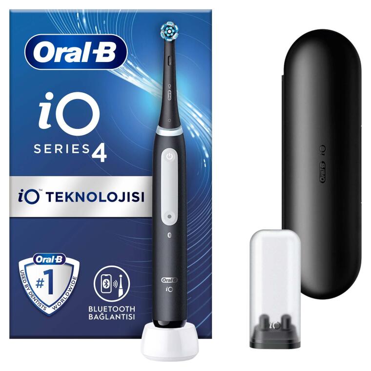 Oral-B iO 4 Şarjlı Diş Fırçası - Mat Siyah - 1