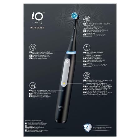 Oral-B iO 4 Şarjlı Diş Fırçası - Mat Siyah - 9
