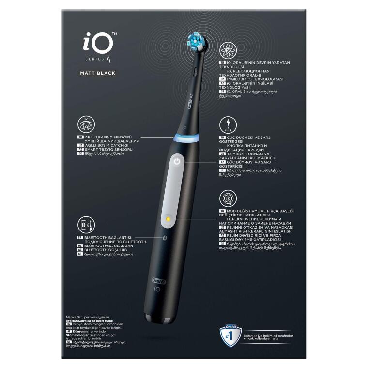 Oral-B iO 4 Şarjlı Diş Fırçası - Mat Siyah - 9
