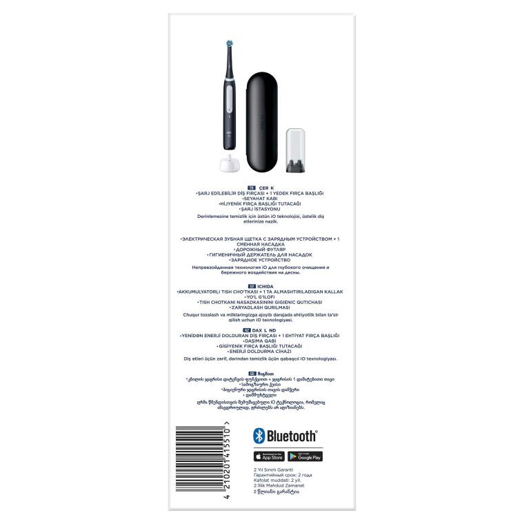Oral-B iO 4 Şarjlı Diş Fırçası - Mat Siyah - 10