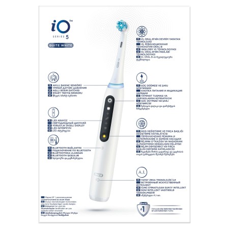Oral-B iO 5 Şarjlı Diş Fırçası - Beyaz - 10