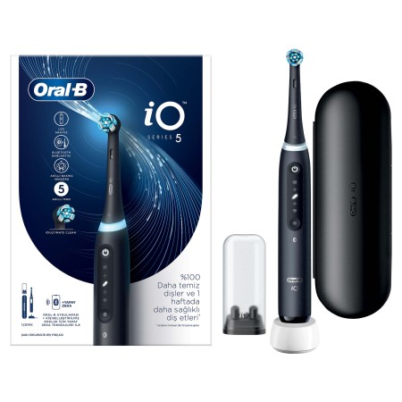 Oral-B iO 5 Şarjlı Diş Fırçası - Mat Siyah - 4
