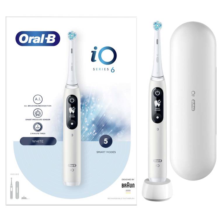 Oral-B iO 6 Şarjlı Diş Fırçası - Beyaz - 4