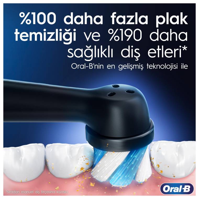 Oral-B iO 6 Smile Şarjlı Diş Fırçası - Siyah - 4