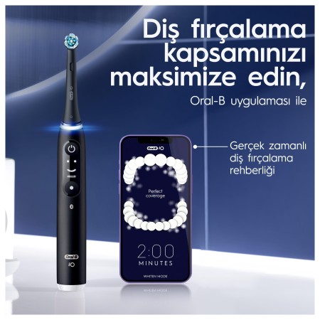 Oral-B iO 6 Smile Şarjlı Diş Fırçası - Siyah - 9