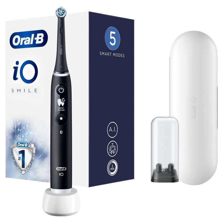 Oral-B iO 6 Smile Şarjlı Diş Fırçası - Siyah - 1