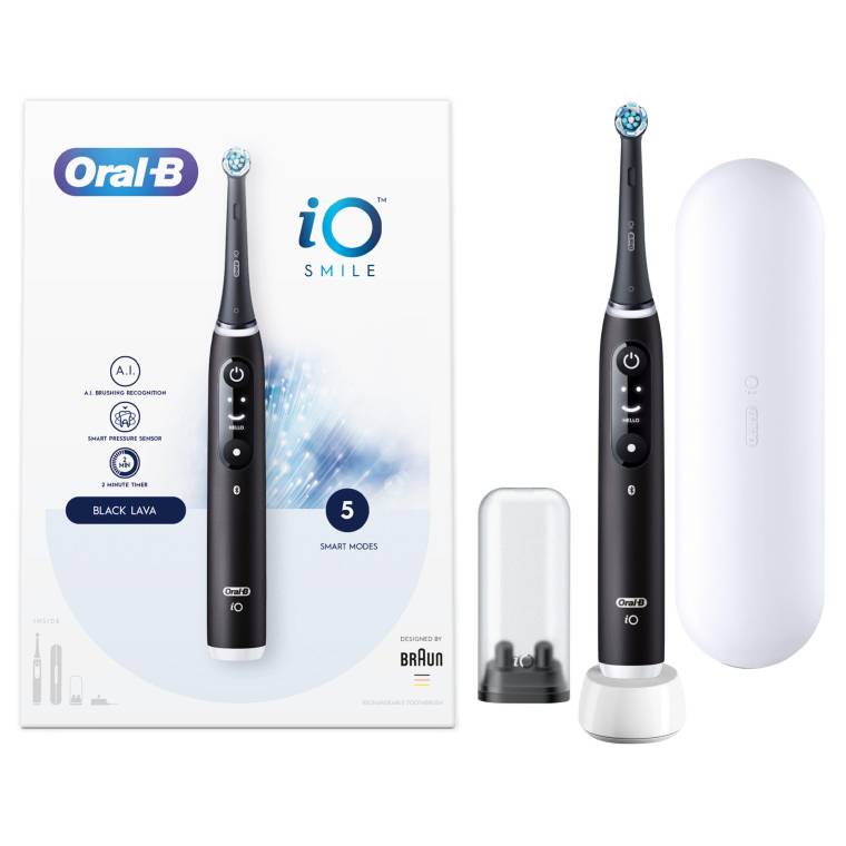Oral-B iO 6 Smile Şarjlı Diş Fırçası - Siyah - 4