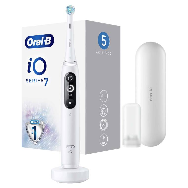 Oral-B iO 7 Şarjlı Diş Fırçası - Beyaz - 1